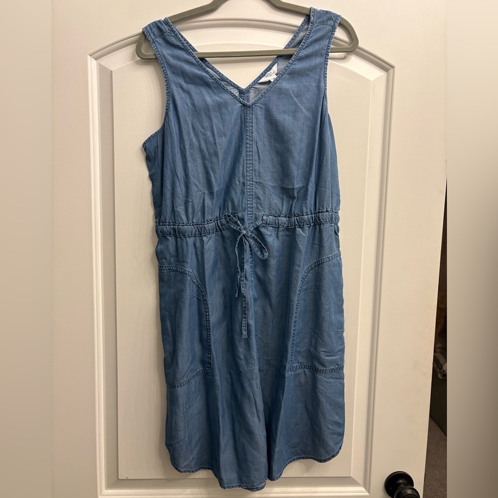 Time and Tru Blue Sleeveless Midi Dress